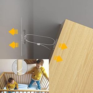 Anti Tip Furniture Anchors Adhesive 8 Pack, Furniture Wall Anchor Straps,Furniture Safety Straps for Child Proofing & Pet Portecting