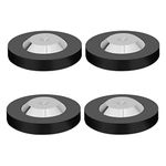 Monosaudio Speaker Spike Pad Stainless Steel 49x13mm HiFi Audio Feet Speaker Pads Speaker Isolation Feet Subwoofer Vibration Pads for Speaker/Audio Equipment/Amplifier/DAC/CD/Player (4Pcs Black)