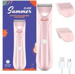 ZLADE Summer Intimate Body Trimmer For Women, Underarms, Bikini, Pubic Hair Removal, Detachable Ceramic Blades, Waterproof, Rechargeable, Silent Trimming