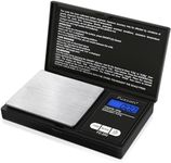 Fuzion Digital Pocket Scale, 200g/0.01g Gram Scale, Mini Scale Grams, Small Digital Scale, Small Food Scale, Jewelry Scale, Precision Scale with Tare, LCD