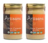 Artisana Organics - Cashew Nut Butter, USDA Organic Certified and Non-GMO Handmade Rich and Thick Spread (2-Pack, 14 oz)