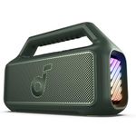 soundcore Anker Boom 2 Bluetooth Speaker, Outdoor Speaker with 80W, Subwoofer, BassUp 2.0, 24H Playtime, IPX7 Waterproof, Floatable, RGB Lights, Custom EQ, USB-C, Portable for Camping, Beach, Garden