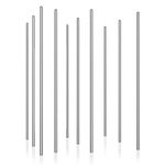 EKIND 10pcs Stainless Steel Round Axles Shaft Rod/Straight Metal Round Shaft Rod Bars for DIY Model Toy, RC Car, RC Helicopter Airplane (2mm x 100mm)