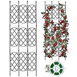 Plant Trellis Frame 135cm Sturdy Garden Climbing Trellis Outdoor Plant Support Stakes DIY Decorative House Plant Support Structure Cage for Garden Flower Tomato Vegetables Cucumber