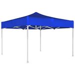 OUTO Foldable Gazebo Tent with 4 Side Open/Pop-up Heavy Duty Canopy Tent for Garden and Promotional Activity (Blue- 10x10 ft, 22 Kg)