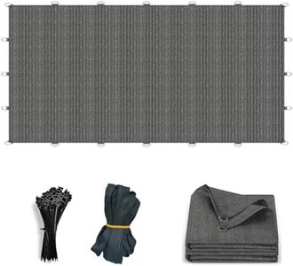 Junflying 90% Shade Cloth 12x24 FT, UV-Resistant Sun Shade with D-Rings