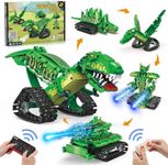 5in1 STEM Dinosaur Toy for 6-12 Year Old Boys Girls Robot Building Set with APP & 2.4GHz Remote Control Science Programmable Building Block Robotics Kit, Birthday Gifts for Ages 6 7 8 9 10 11 12+ Kids