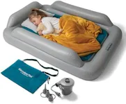 SlumberPod SlumberTot Inflatable Toddler Travel Bed - Portable Kids Air Mattress with Safety Bumpers - Perfectly Sized Ideal for Travel or Home Use - Includes Electric Pump