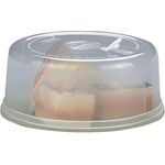 Primeway® Polypropylene Multipurpose Lid Tall Food Cover | Microwave Splatter Free | 8.5" Dia | Clear