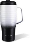 HAUSHOF 24 oz Travel Mug with Handle, Stainless Steel Vacuum Insulated Coffee Travel Mug, Double Wall Travel Mugs with Leakproof Lid, BPA Free