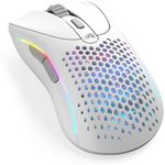 Glorious Gaming - Model D 2 Wireless Ergonomic Mouse, Superlight 66g, up to 210 hr Battery Life, 26K Optical Sensor, 6 Programmable Buttons, 80 Million Clicks, FPS, MMO, MOBA, Battle Royale (White)