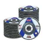 SALI 24 Pack Flap Disc 60 Grit 4.5" x 7/8-Inch Sanding Disc Bevel Type #29 Premium and Industrial Grade Angle Grinder Grinding Wheel High Performance Edge Grinding