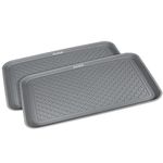 Boot Mat and Tray for Heavy Duty Floor Protection-Pet Bowls-Paint-Dog Bowls, Multi-Purpose, Shoes, Pets, Garden - Mudroom, Entryway, Garage-Indoor and Outdoor Friendly (Grey)