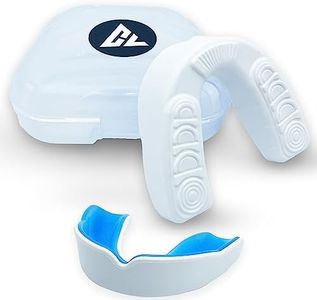 Moldable Adult Contact Sports Mouth Guard w/ Case | Breathable Custom Fit Mouthpiece for Men & Women | Boil and Bite Mouthguard for MMA, Boxing, Jiu Jitsu, Wrestling, Grappling, Hockey & Sports