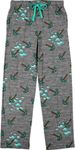 Minecraft Diamond Pickaxe Men's Sleep Pants Gray