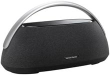 Harman Kardon Go + Play 3 - Portable Bluetooth Speaker with Aluminum Handle & USB Charging Port - Black