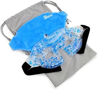 Thrive Hot & Cold Eye Mask - FSA HSA Approved Reusable Gel Bead Eye Ice Pack and Heat Therapy