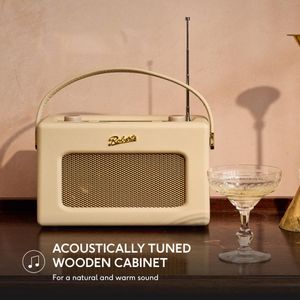 Roberts Revival RD70 Digital Radio – FM/DAB/DAB+, Bluetooth, Pastel Cream