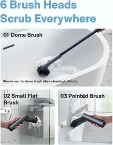 HOTO Cordless Spin Scrubber – Rechargeable Electric Cleaning Brush