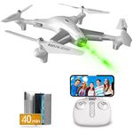 Loolinn | Drone with Optical Flow Positioning Technology - 40 Minutes Long Flight Time/Very Stable Flight/HD Videos & Photos - Drone with Camera Designed for Kids (Xmas Present for Boys and Girls)