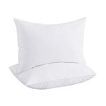 Puredown® Goose Down and Feather Pillows for Side Back and Stomach Sleeper, Bed Pillows for Sleeping, Standard/Queen Size, 2 Pack