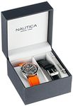 Nautica Unisex N09908G Sport Ring Multifunction Stainless Steel Watch With Two Interchangable Bands