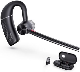 Yealink BH71 Pro Auriculares inalámbricos y Estuche de Carga, Auriculares Bluetooth de una Oreja con micrófono con cancelación de Ruido, Se Conecta al teléfono Celular/Mac/PC a través de Bluetooth, F