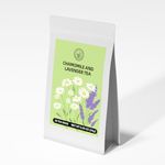 HANFANGLING Camomile and Lavender Tea,Herbal Tea,Helps to Relax,Reduces Anxiety,Improves Digestion,Improves Sleep,Strengthens the Immune System (20 Tea Bags)