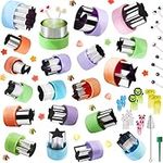 Vegetable Fruit Cutters Shapes Set 20pcs, Mini Cookie Cutters, Fruit Shape Cutters for Kids and School Lunch