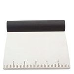 KitchenAid All Purpose Scraper, Black, 6 inch, Stainless Steel Scraper & Dough Cutter, KQG050OHOBE, DX301