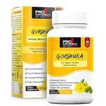 Pro1 Supplements Gokhru/Gokshura/Tribulus Terrestris Capsules for Men and Women |Boosts Vitality and Stamina |Supports Gut Health - 60 Veg Capsules