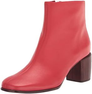 Vince Women's Maggie Booties Ankle Boot, Phoenix Red Leather, 9