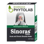 Bhargava Phytolab Sinoras Tablet 60 Tablets Relieving Chronic Sinusitis Unblocking Stuffy Nose Reducing Nasal Discharge