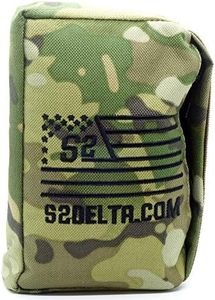 Tactical Rear Squeeze Bag, Shooting Rest, Rifle Rest, Long Range Shooting Rest, PRS Precision, Medium Barricade Bag, S2Delta (Camo, 1lb)