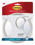 Command Bathroom Mirror, Satin Nickel - 1 Mirror and 2 Pairs of Water-Resistant Adhesive Strips - Vanity Mirror - Damage-Free Hanging