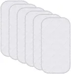 Sunny zzzZZ 6 Pack Baby Waterproof Changing Pad Liners - Quilted Thicker Ultra Soft Changing Table Cover Liners - Durable & Easy to Clean - White - 23" x 11"