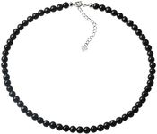 Natural Black Onyx Choker Necklace 