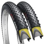 Fincci Pair 29x2.10 Foldable Bike Tyre 52-622 Gravel Tyre with 1mm Anti Puncture Proof Protection for MTB Mountain Hybrid Road Bike Bicycle with 29 x 2.10 Tyres (Pack of 2)