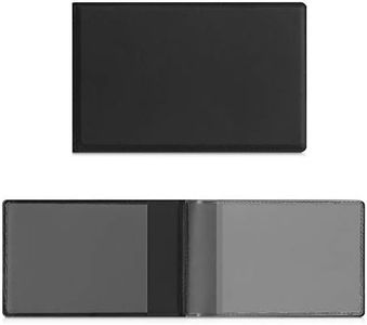 kwmobile Porte Carte de crédit Carte d'identité permis de Conduire avec 3X Compartiments - Étui Portefeuille en Simili Cuir - Noir