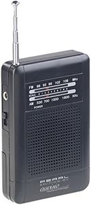 PEARL Radios Am/FM portátiles - Mini VHF Radio: Radio de Bolsillo analógica TAR-202 con recepción FM y MW (Radio de batería, Mini Radio con batería, Radio de transistores)
