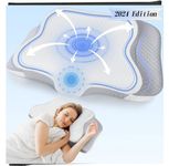 Memory Foam Cervical Pillow for Neck Pain Relief Sleeping: Orthopedic Neck Support Pillow for Neck Pain - Ergonomic Side Sleeper Pillow for sleeping - Contour Bed Pillows for Side Back Stomach Sleeper