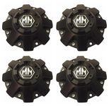 4 Pcs Black MM Mayhem Wheel Center Hub Cap #C108040B01 8040 81222090F-1 806801-1CAP C108040B01(Matte Black)