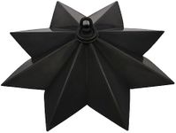 RCH Hardware CN-BR11H-310 Brass Star Ceiling Canopy, 12.2 Inch, Oil Bronzed Black