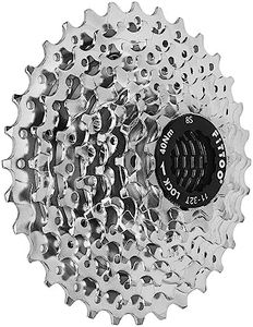 FITTOO Bike Multi Speed Cassette Freewheel, 8speed 9speed Bicycle Indexed Freewheel, Light Weight, Compatible for Mountain Bike, Electric Bike, Folding Bike, Hybrid, Road Bike etc (Silver, 8speed)