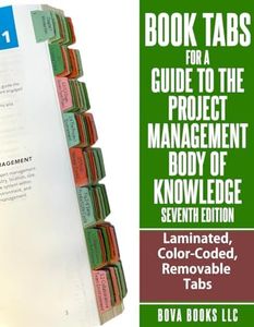 Book Tabs for PMBOK 7th Edition 2025. Laminated, Color-coded, and Repositionable Tabs for the Project Management Body of Knowledge (Book not Included)