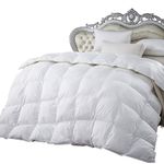 1000 Thread Count California King 1000TC Siberian Goose Down Comforter 700FP White 1000 TC