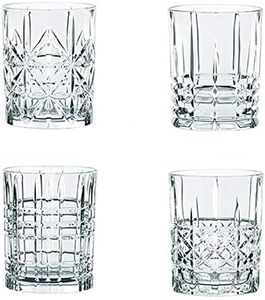 Nachtmann Whisky Glasses, Set of 4, Crystal, 345 ml, Highland, 95906, 8.2 x 8.2 x 10.2 cm