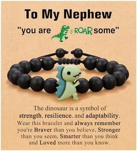 ORISPRE Nephew Gifts from Auntie Uncle, Gift for Nephew from Aunt, Valentines Day Gifts, Christmas Birthday Nephew Bracelet Gift