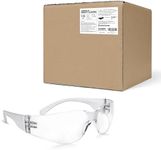 amoolo Clear Safety Glasses, ANSI Z87.1 Impact Resistant, 144 Pack, Adult