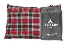 TETON Sports Camp Pillow; Great for Travel, Camping and Backpacking; Washable, Grey, 12 x 18 inches ; 9.6 ounces